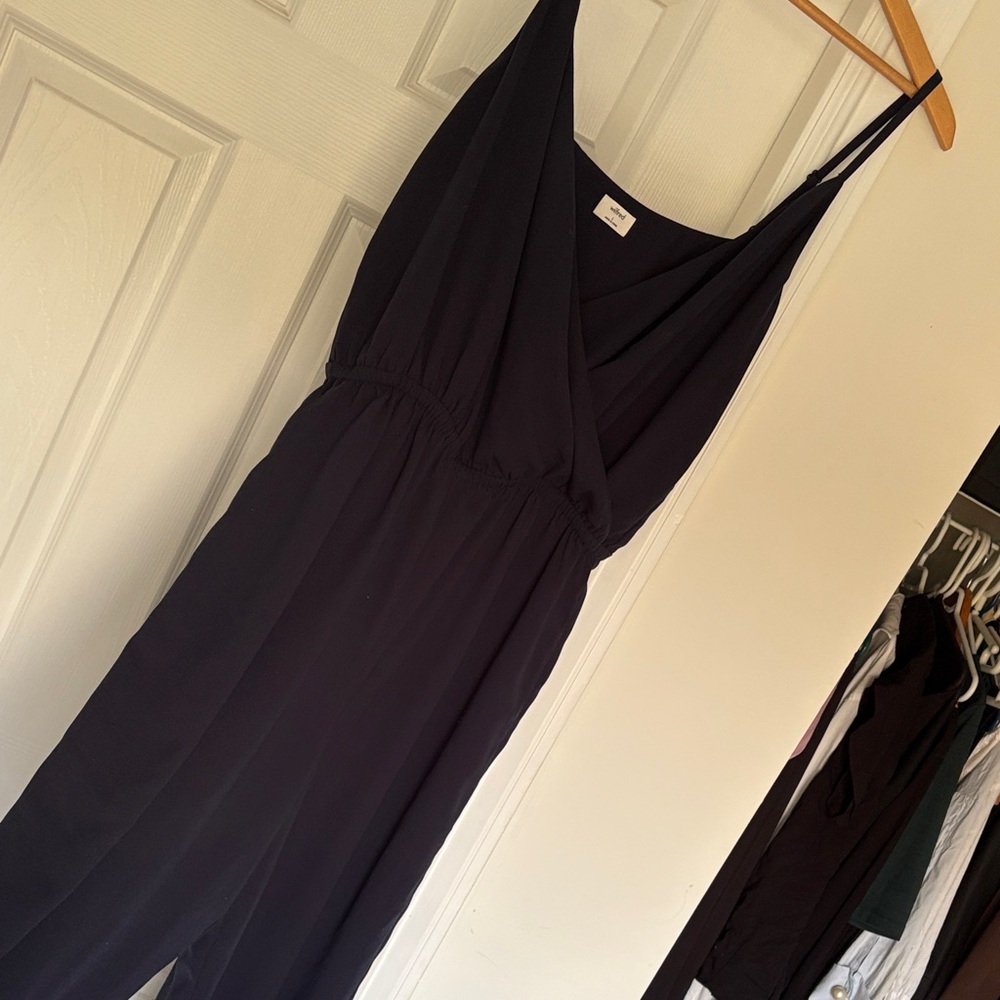 Wilfred Navy Wide-Leg Jumpsuit
